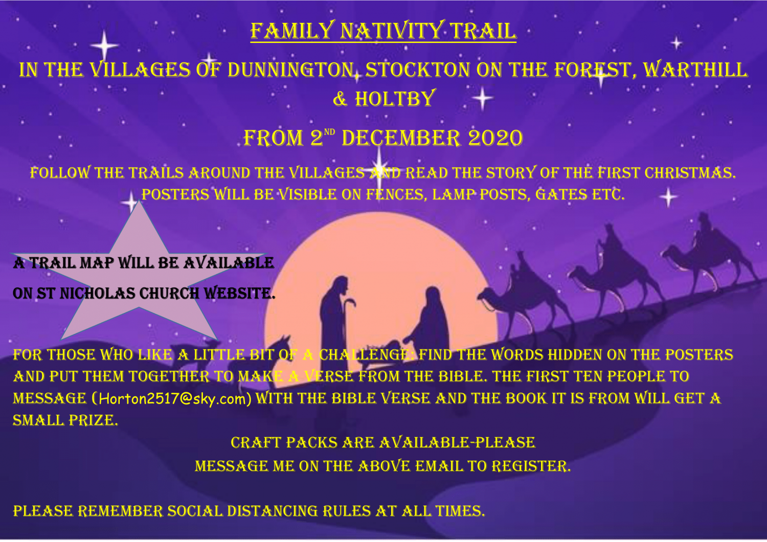 Nativity Trail poster